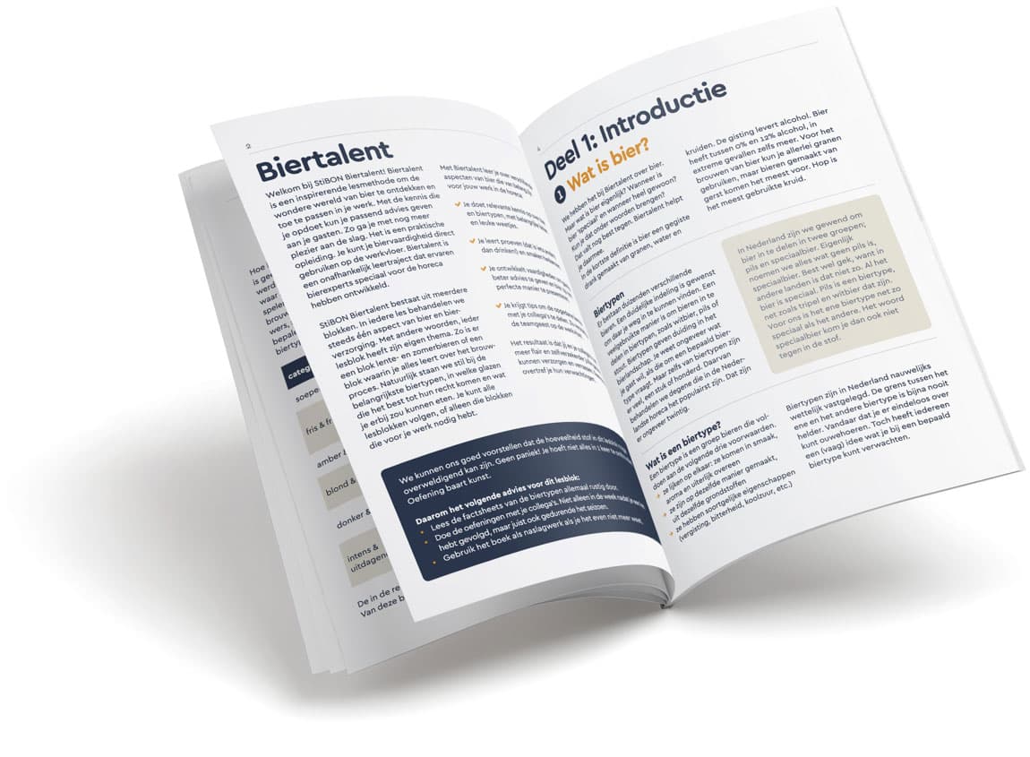 Pagina's van het lesboekje