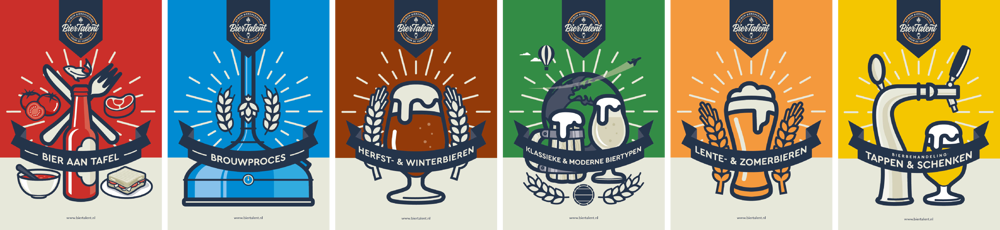 Omslagen BierTalent Boekjes